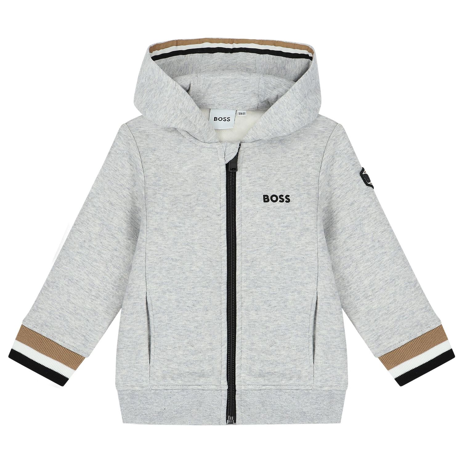 Younger Boys Grey Logo Tracksuit, 1, hi-res image number null