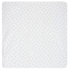 Baby Girls White & Pink Stork Print Blanket, 1, hi-res