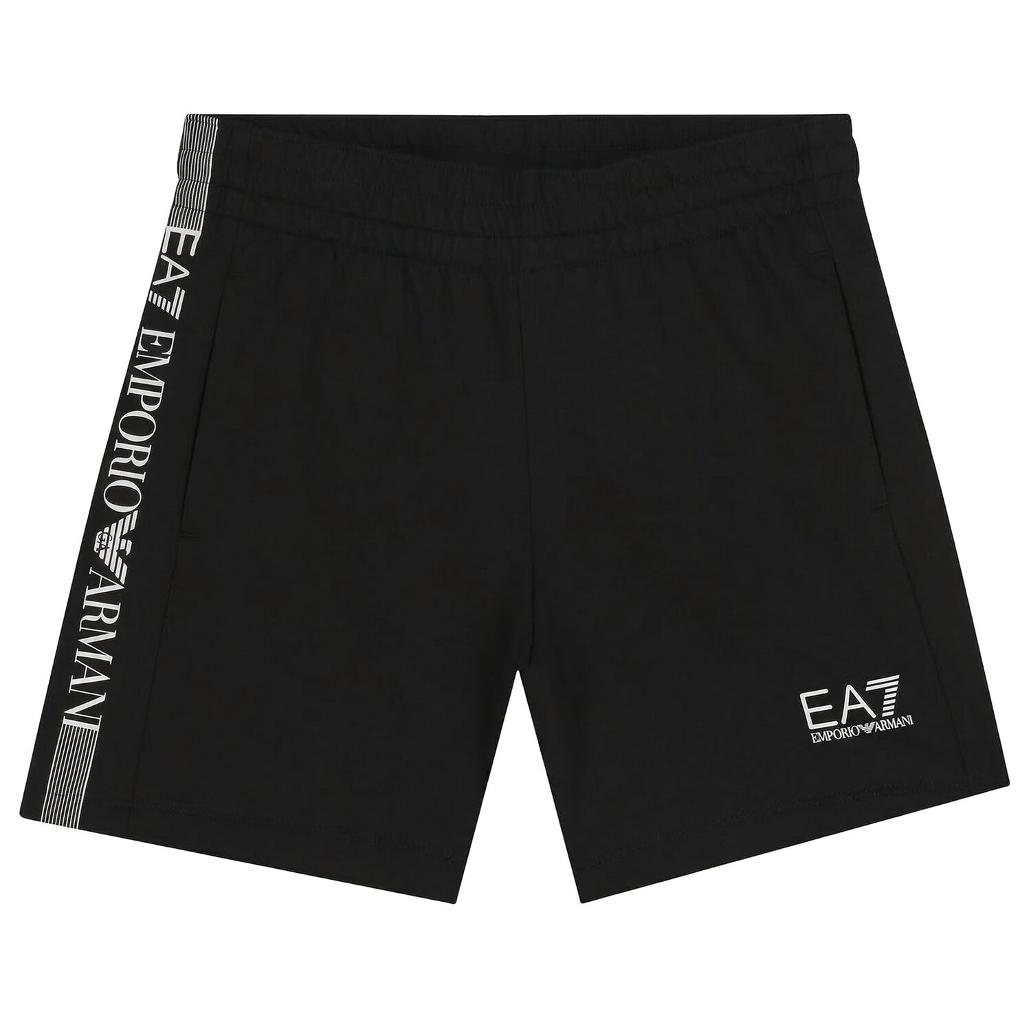 Boys Black Logo Shorts Set, 5, hi-res