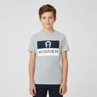 Boys Grey Logo T-shirt, 2, hi-res