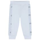 Baby Boys Blue Logo Tracksuit Set, 1, hi-res