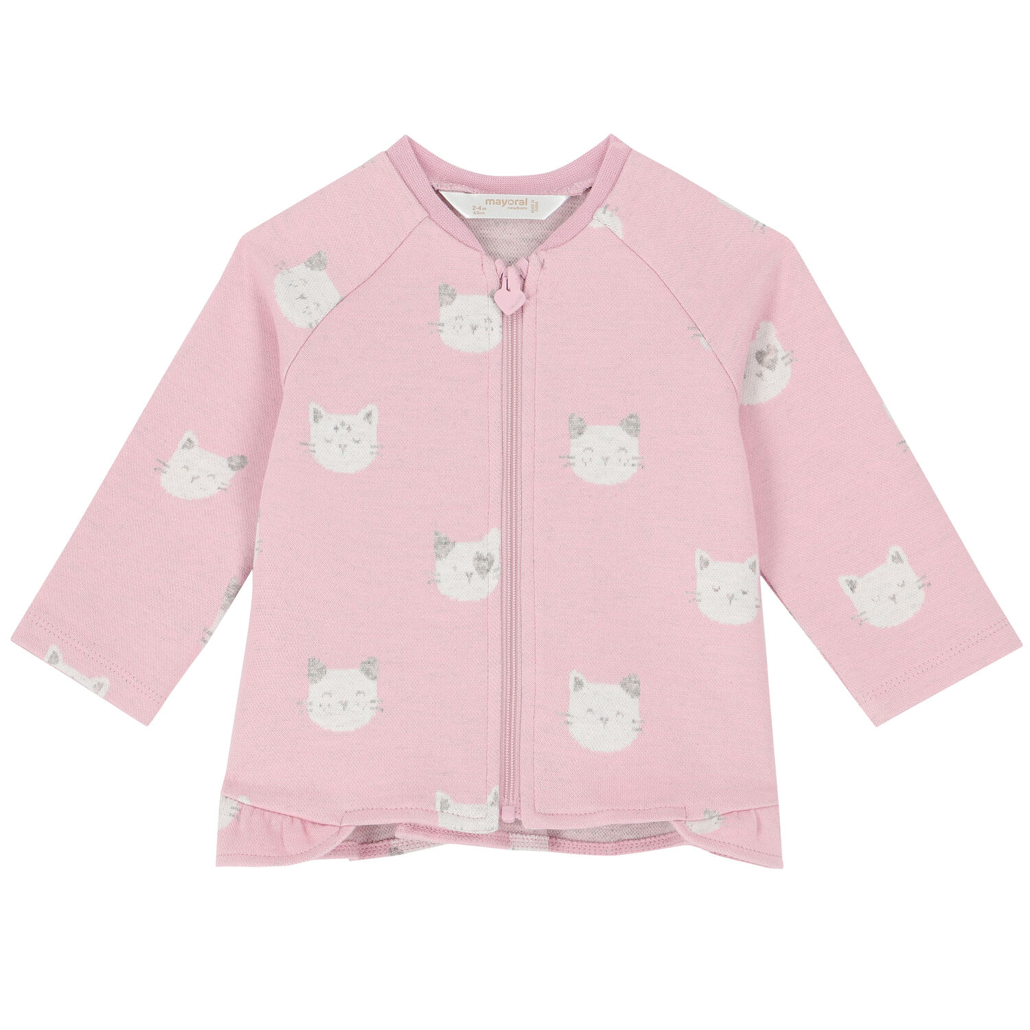Baby Girls White & Pink 3 Piece Tracksuit, 1, hi-res