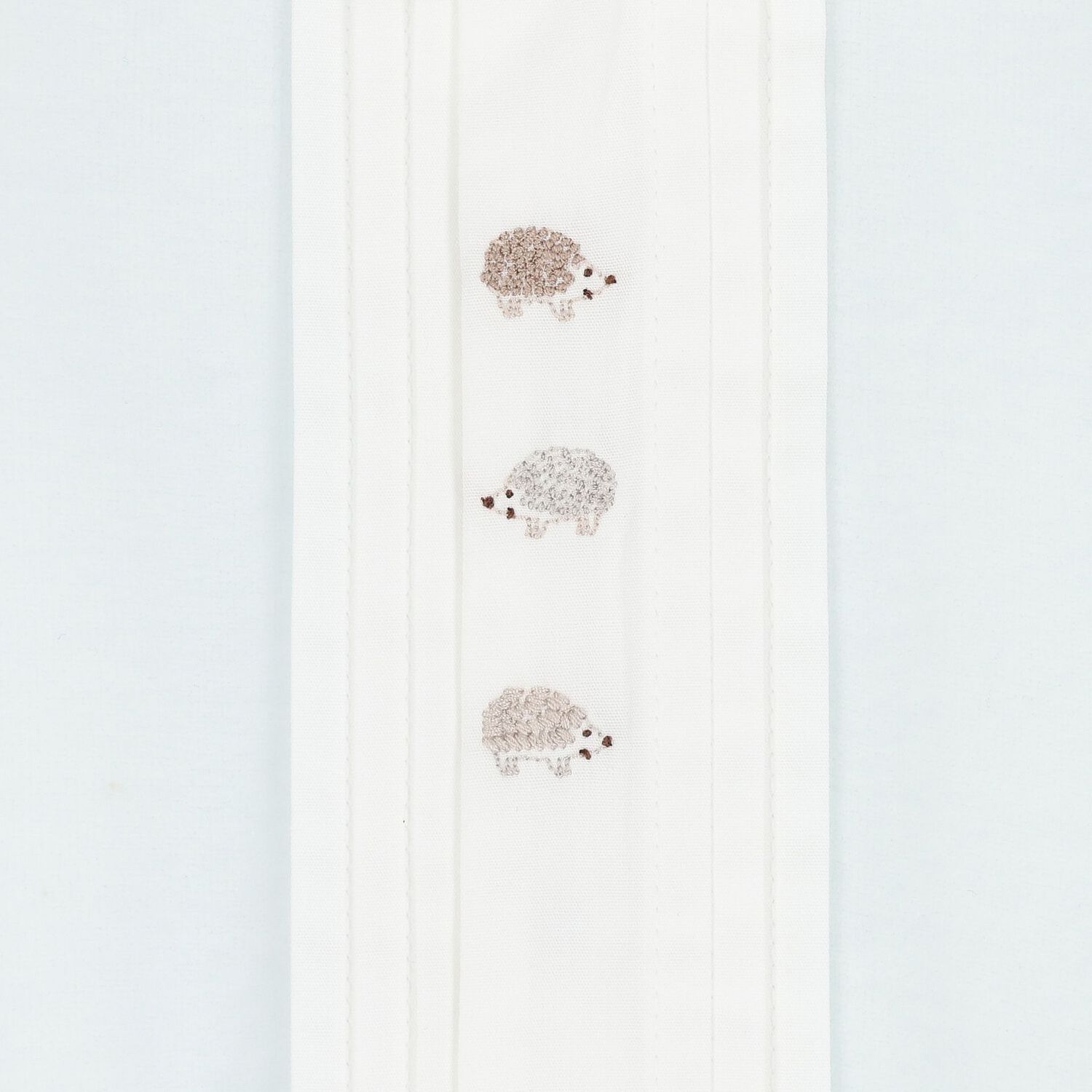 Boys Pale Blue Velour Hedgehog Babygrow, 1, hi-res