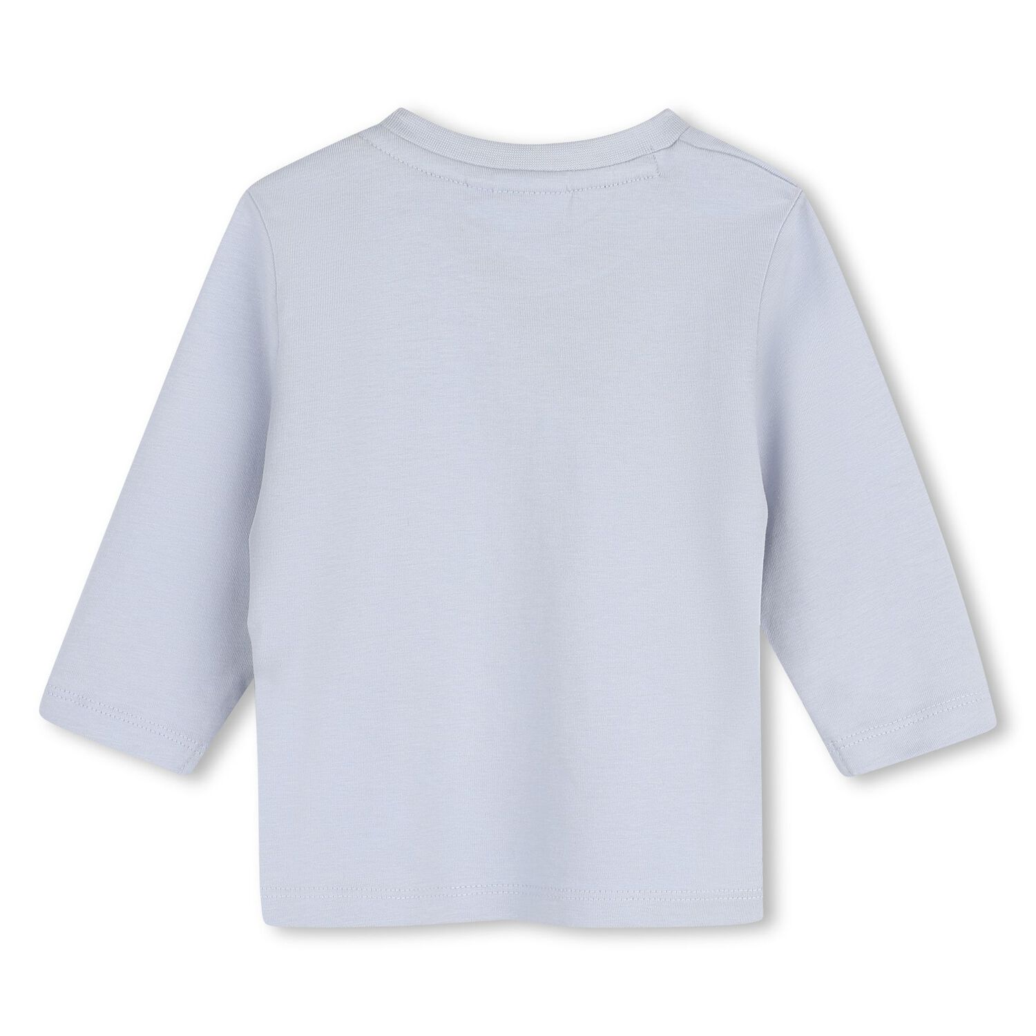 Younger Boys Blue Logo Long Sleeve Top, 3, hi-res