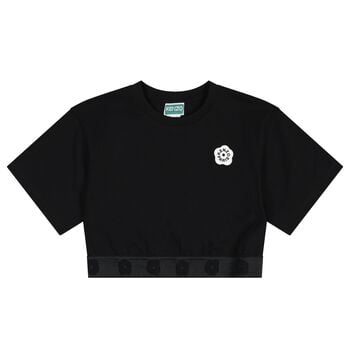 Girls Black Logo T-Shirt