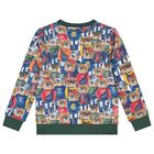 Boys Multi-Coloured Teddy Bear Logo Sweatshirt, 1, hi-res