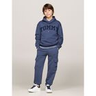 Boys Blue Logo Hooded Top, 1, hi-res