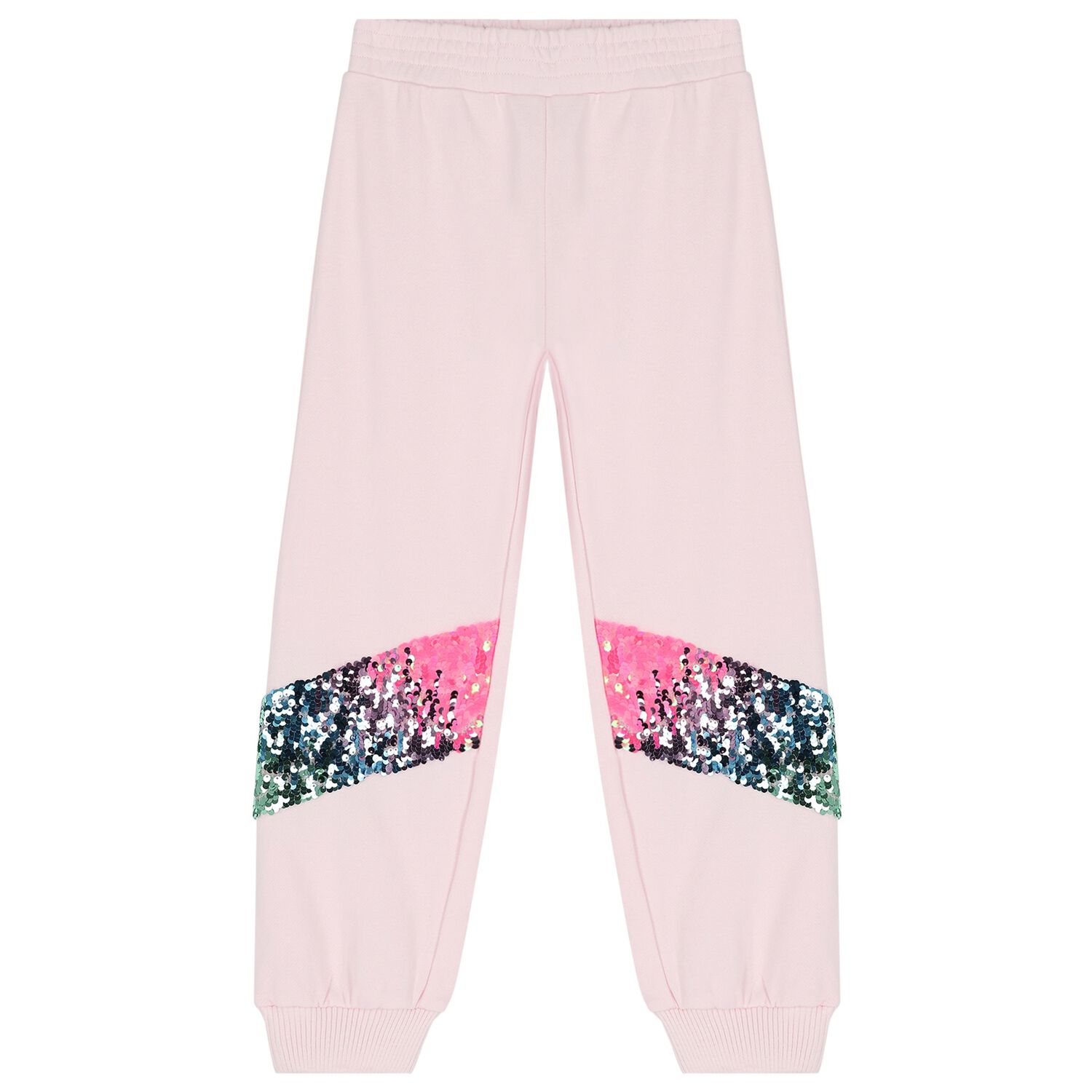 Girls Pink Sequins Joggers, 1, hi-res image number null
