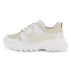Girls Mini Me White Logo Trainers, 1, hi-res