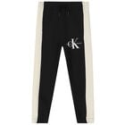Boys Black & Beige Logo Joggers, 2, hi-res