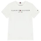 Boys White Logo T-Shirt, 4, hi-res