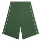 Boys Green Logo Shorts, 1, hi-res