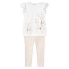 Girls White & Ivory Leggings Set, 1, hi-res