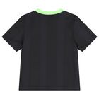 Black & Green Logo Shorts Set, 1, hi-res