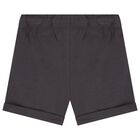 Younger Boys Ivory, Aqua & Grey Shorts Set, 4, hi-res