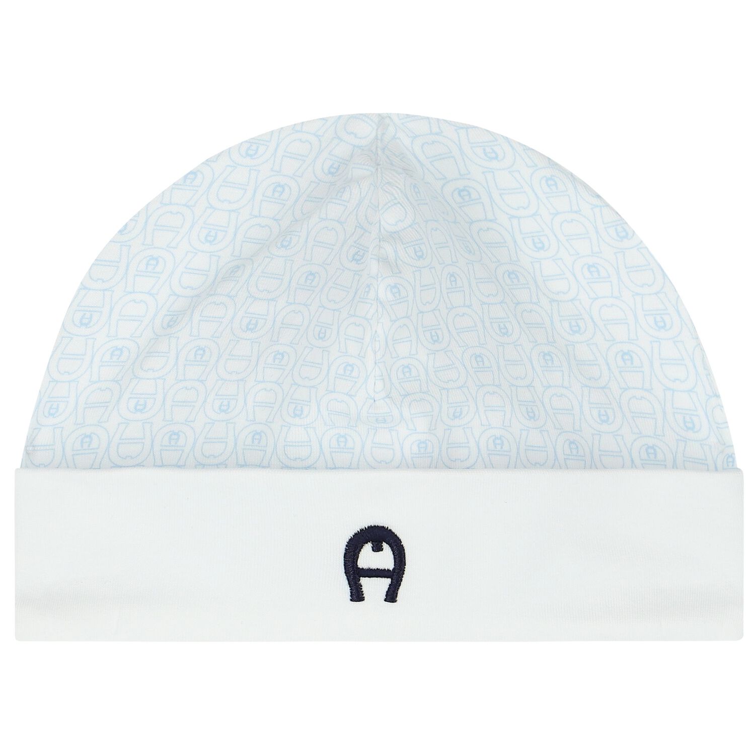 Baby Boys Blue & White Logo Hat, 2, hi-res image number null