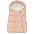 Pink & Ivory Down Padded Baby Nest, 2, hi-res