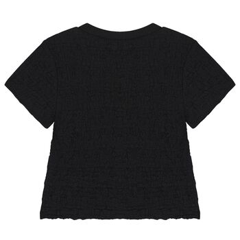 Girls Black Logo T-Shirt