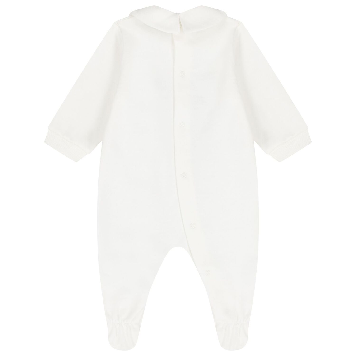 White Teddy Bear Logo Babygrow Gift Set, 1, hi-res