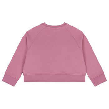Girls Pink Logo Sweatshirt