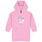 Girls Pink Choupette Hooded Dress, 1, hi-res