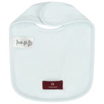 Baby Boys Blue Logo Bib