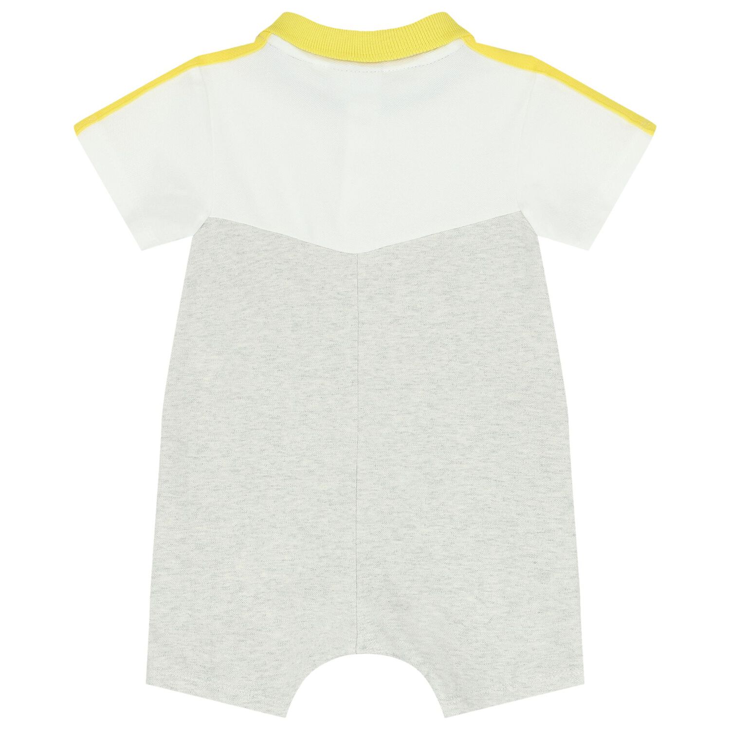 Baby Boys Grey Logo Polo Romper, 3, hi-res