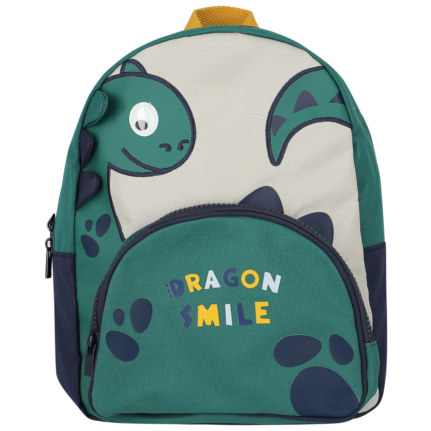 Younger Boys Green Dinosaur Backpack ( 27CM ), 1, hi-res
