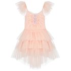 Girls Pink Tulle Dress, 1, hi-res