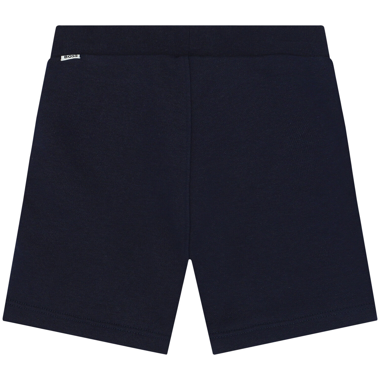 Younger Boys Navy Blue Logo Shorts, 1, hi-res