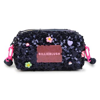 Girls Navy Blue Embellished Pencil Case ( 17cm )