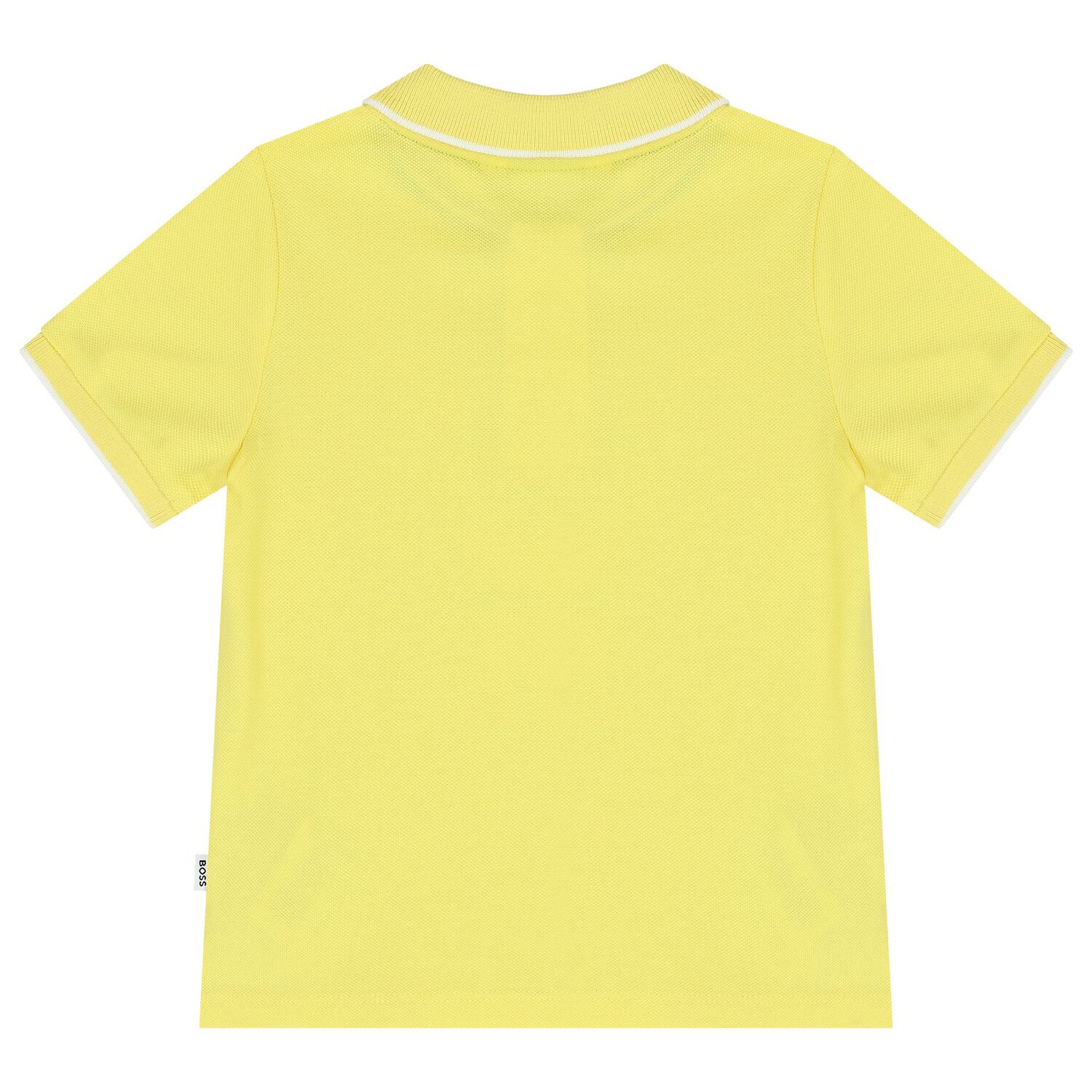 Younger Boys Yellow Logo Polo Shirt, 1, hi-res image number null