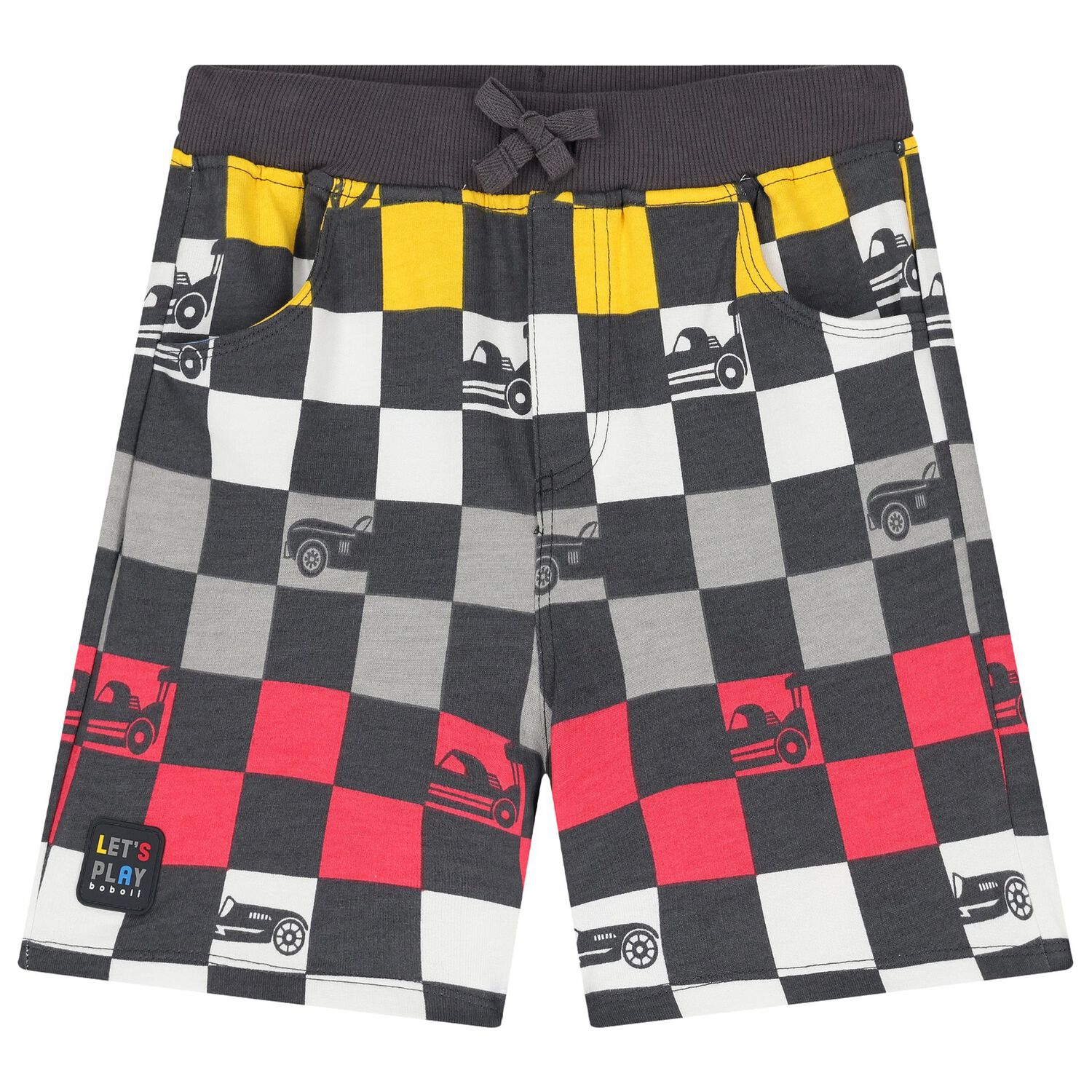 Boys White & Grey Hot Wheels Shorts Set, 1, hi-res
