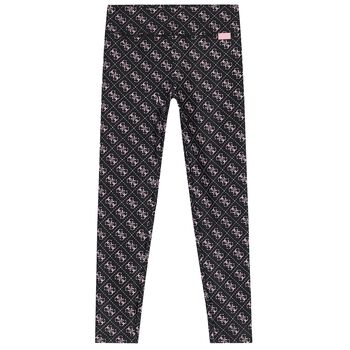 Girls Black Logo Leggings