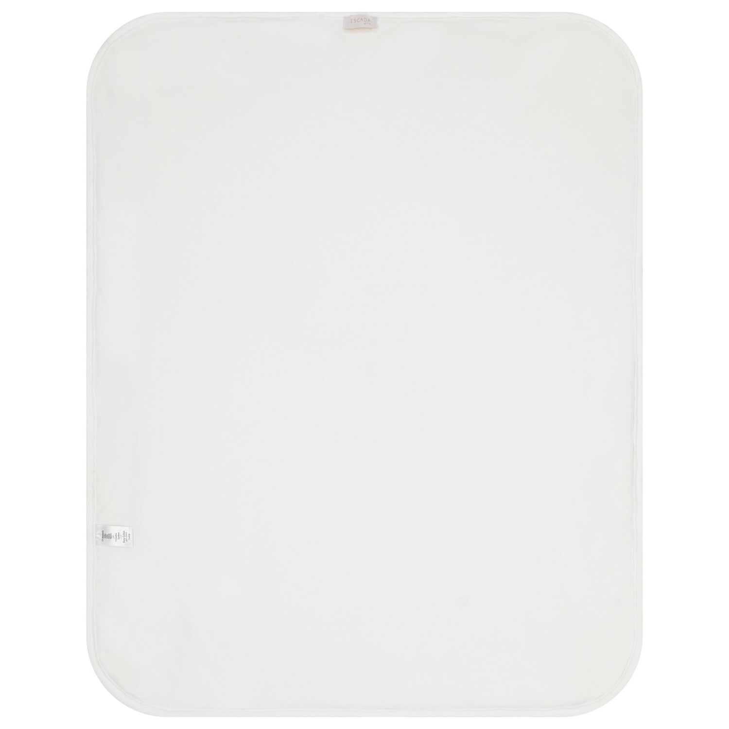 Baby Girls White & Pink Bow Logo Blanket, 1, hi-res