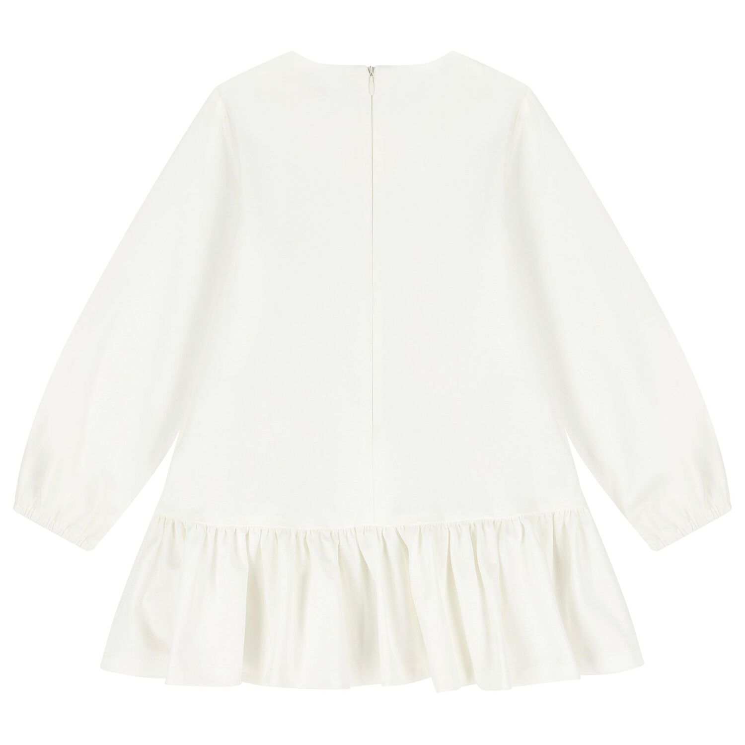Girls Ivory Geo Map Bow Dress, 1, hi-res