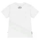 Younger Boys White Logo T-Shirt, 1, hi-res