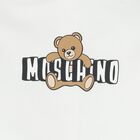 White Teddy Bear Logo Babygrow Gift Set, 1, hi-res