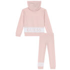 Girls Pink Logo Tracksuit, 1, hi-res