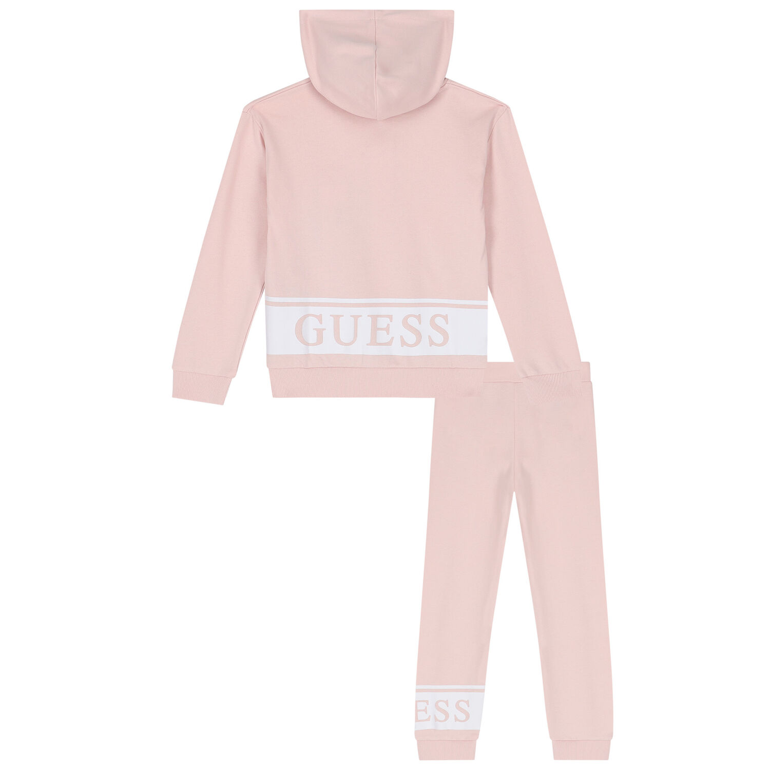 Girls Pink Logo Tracksuit, 1, hi-res