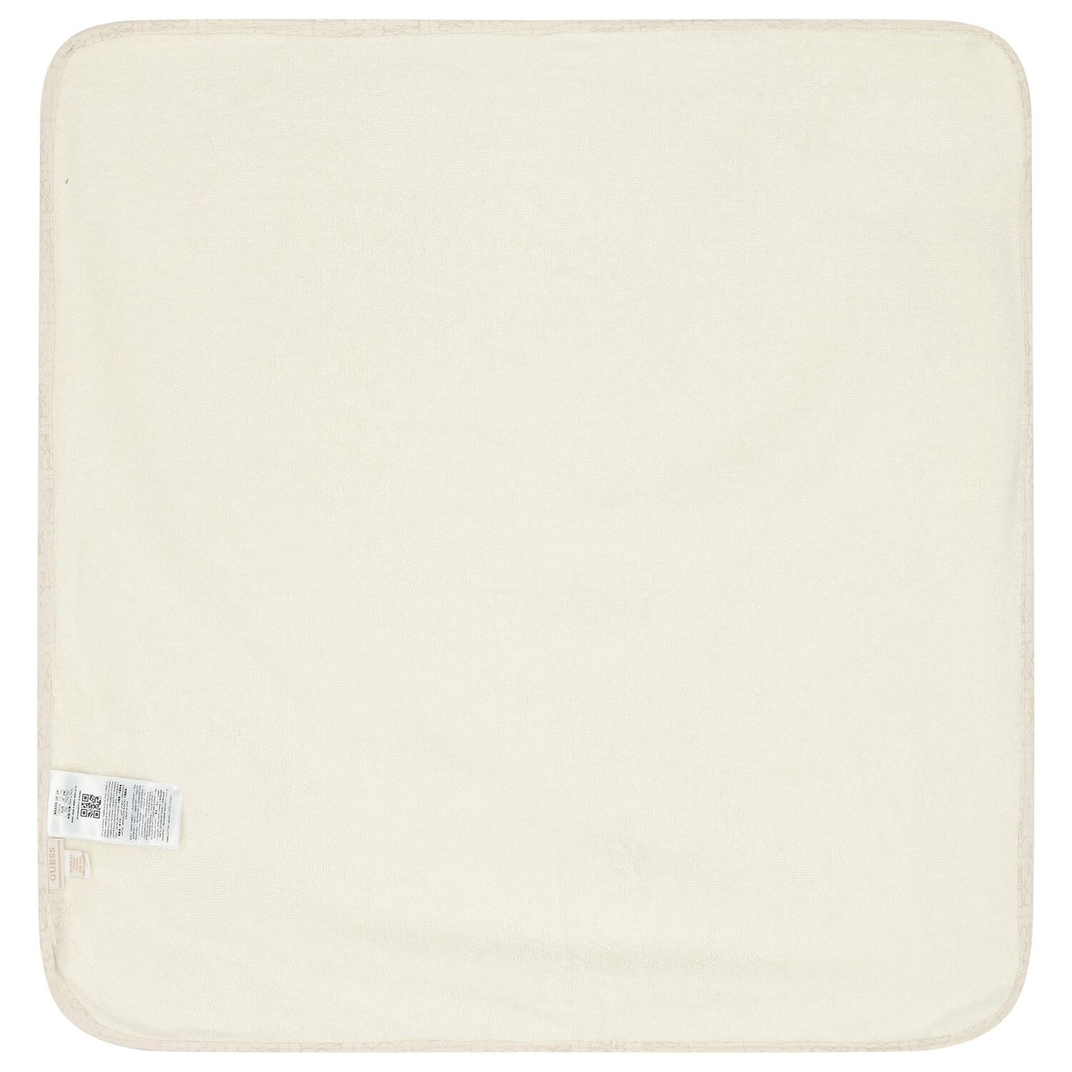 Beige Logo Baby Hooded Towel, 1, hi-res