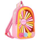 Girls Pink & Orange Sun Backpack, 1, hi-res