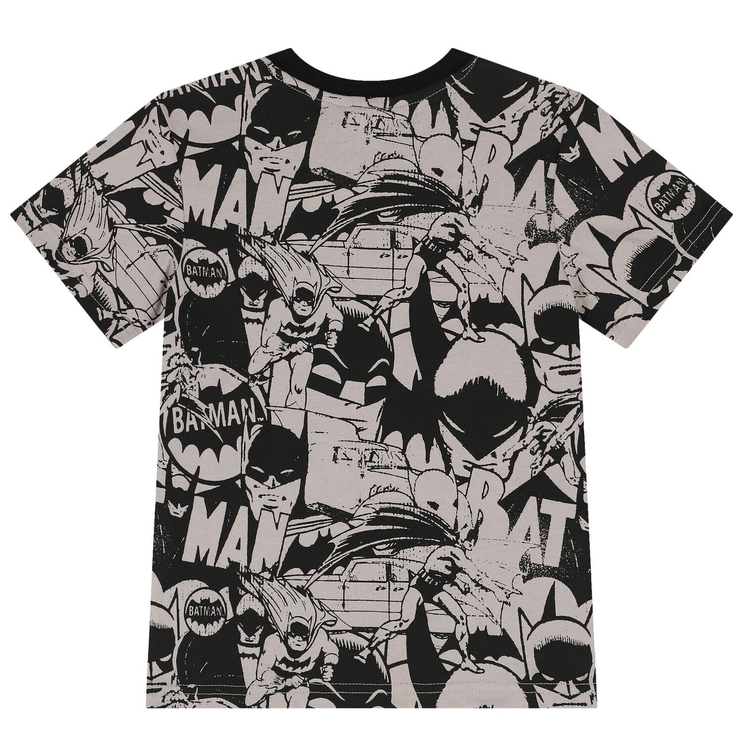 Boys Beige & Black Batman T-Shirt, 1, hi-res