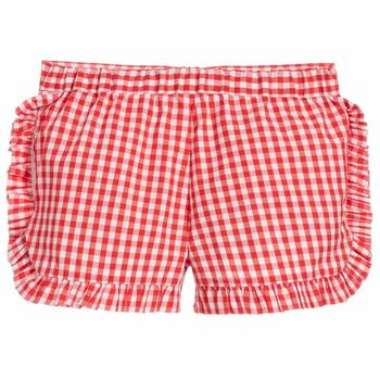 Girls Red & White Envy Shorts