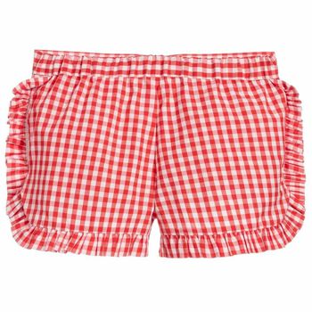 Girls Red & White Envy Shorts