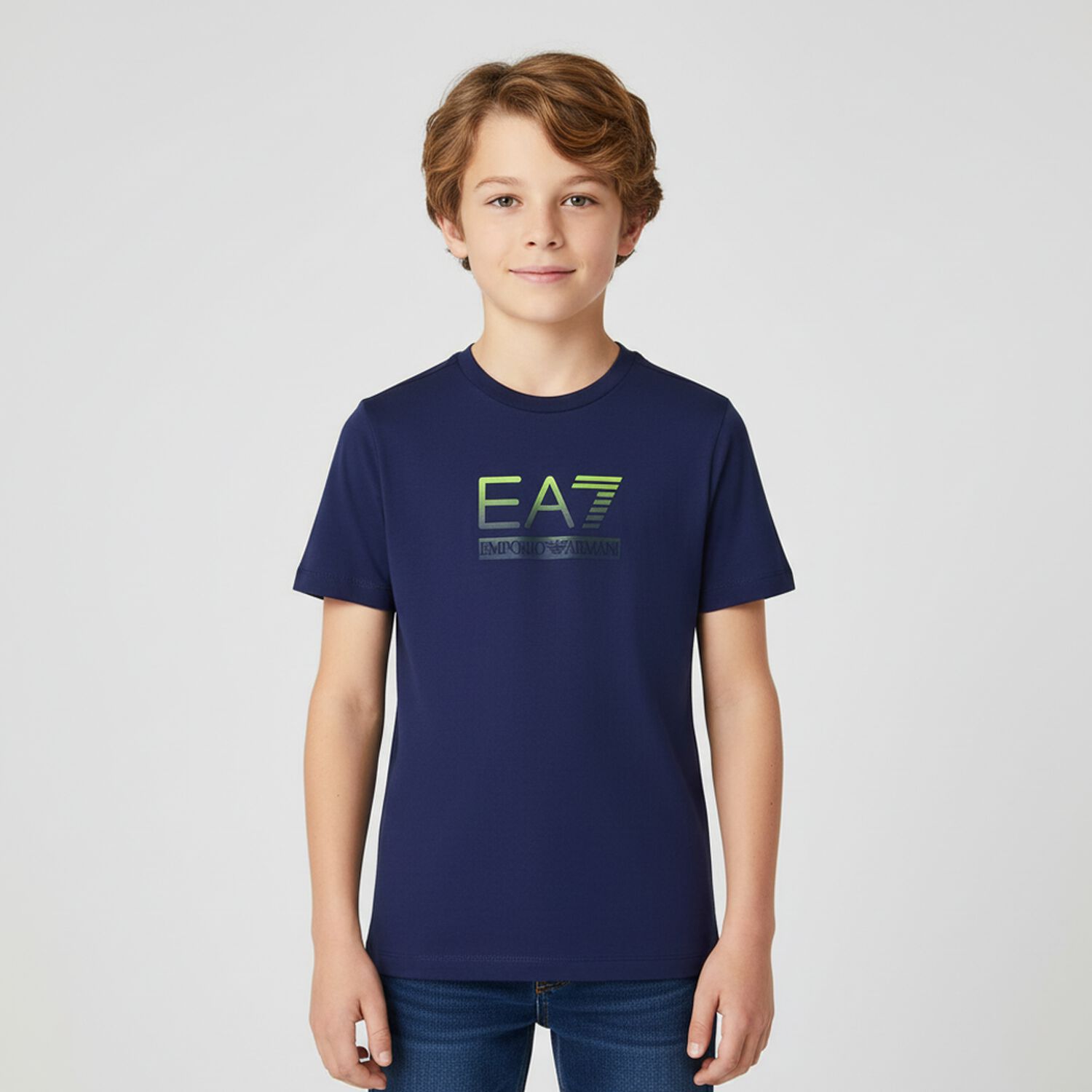 Boys Blue Logo T-Shirt, 4, hi-res