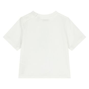 Younger White Thomas Bear Logo T-Shirt