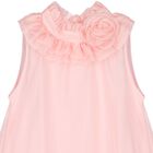 Girls Pink Organza Dress, 1, hi-res