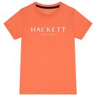 Boys Orange Logo T-Shirt, 6, hi-res