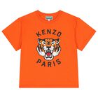Orange Tiger Logo T-Shirt, 2, hi-res